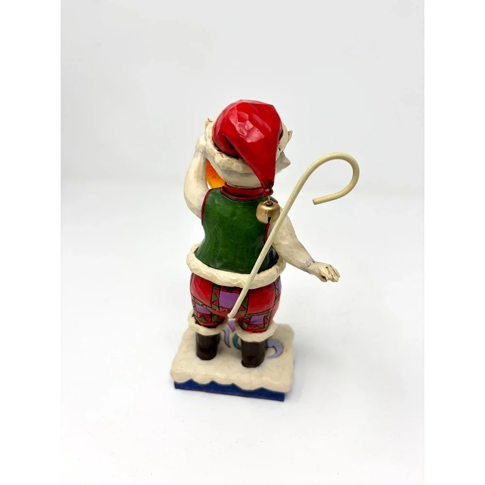 Jim Shore Heartwood Creek Catch The Christmas Spirit Cat Figurine 4027766